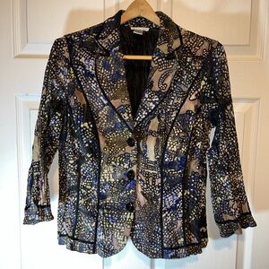 Alberto Makali Women's Multicolor Patterned Blazer